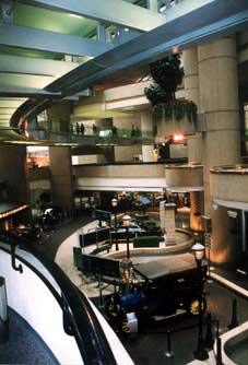 The central atrium, looking down onto GM World