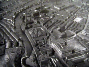 Aerial view of surrounding area circa 1940