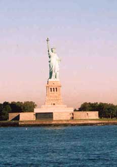 The ferry passed this pretty statue